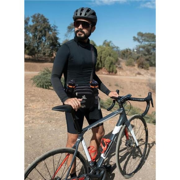 Fanny Pack Waist Bag: Waist Pack for Women Men with Two Water Bottle Holder - Picture 2 of 7